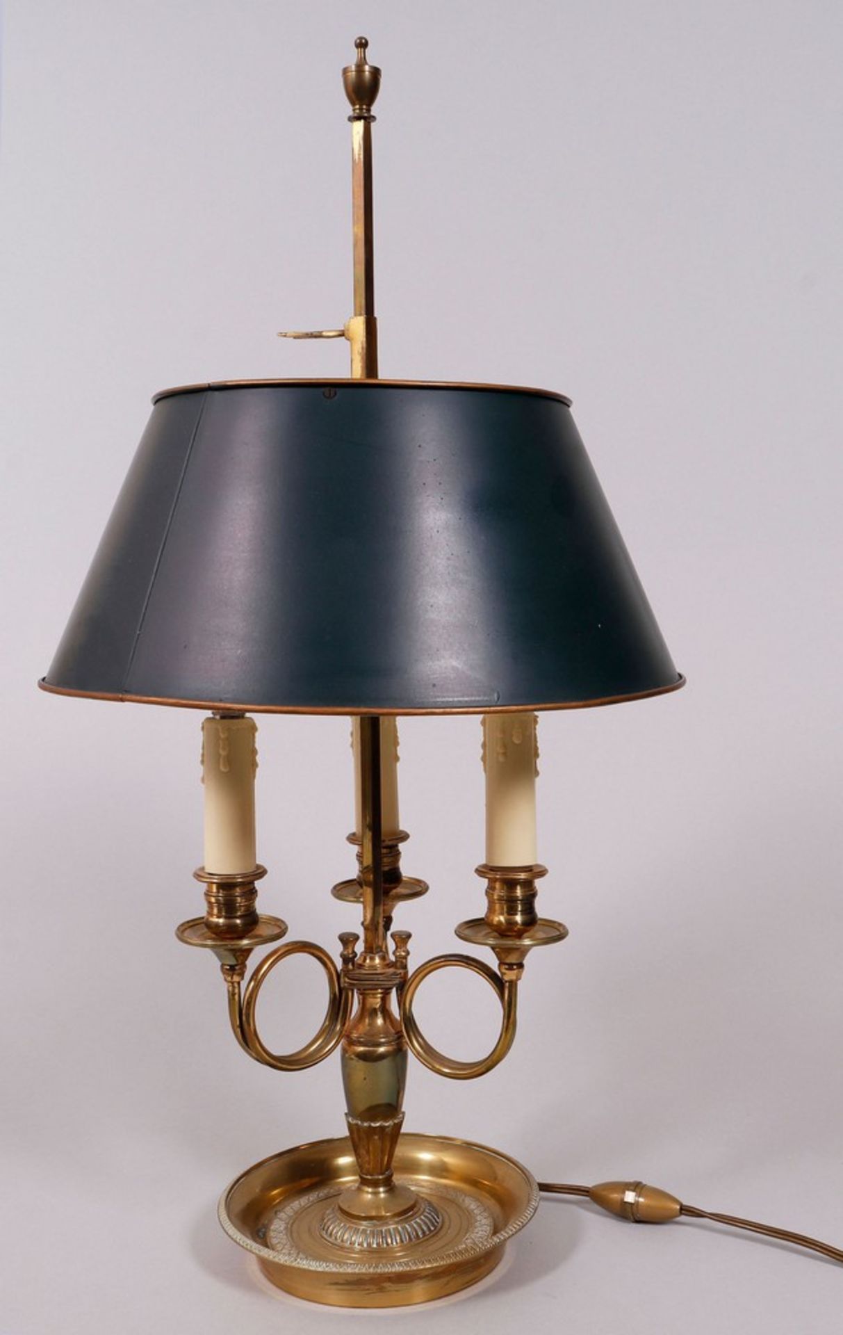 Bouillotte table lamp, probably Sweden, 20th C.