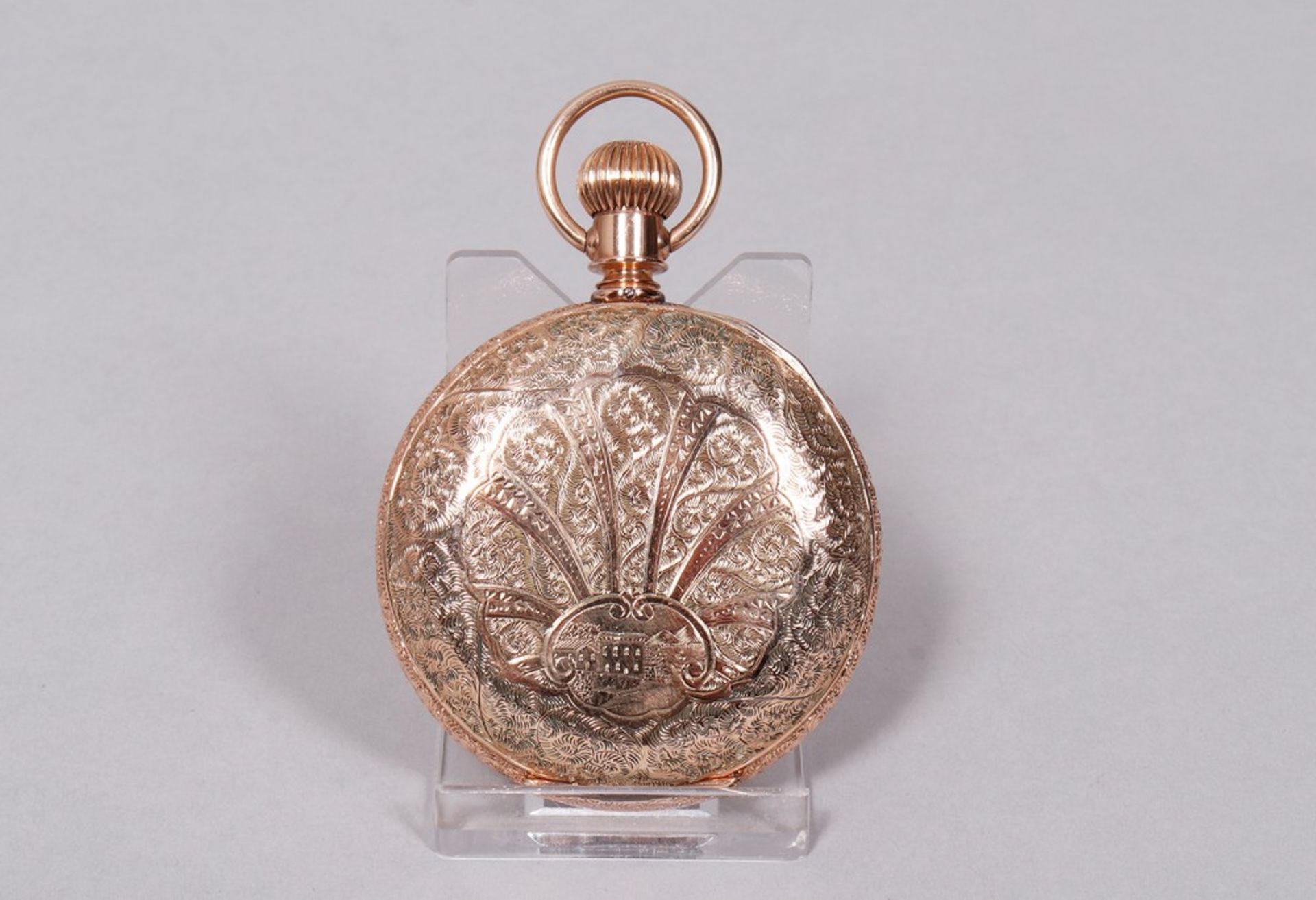 Very rare American pocket watch from 1894, Seth Thomas, Thomaston, Conn., made of 585 gold - Image 5 of 8