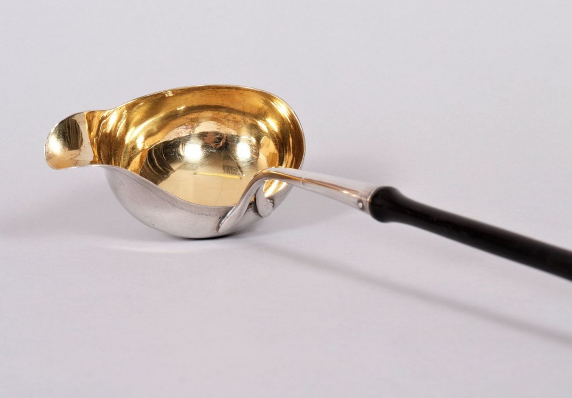 Biedermeier ladle, silver, Johann Gustav Carl Schreiber, Lübeck, c. 1830 - Image 2 of 5