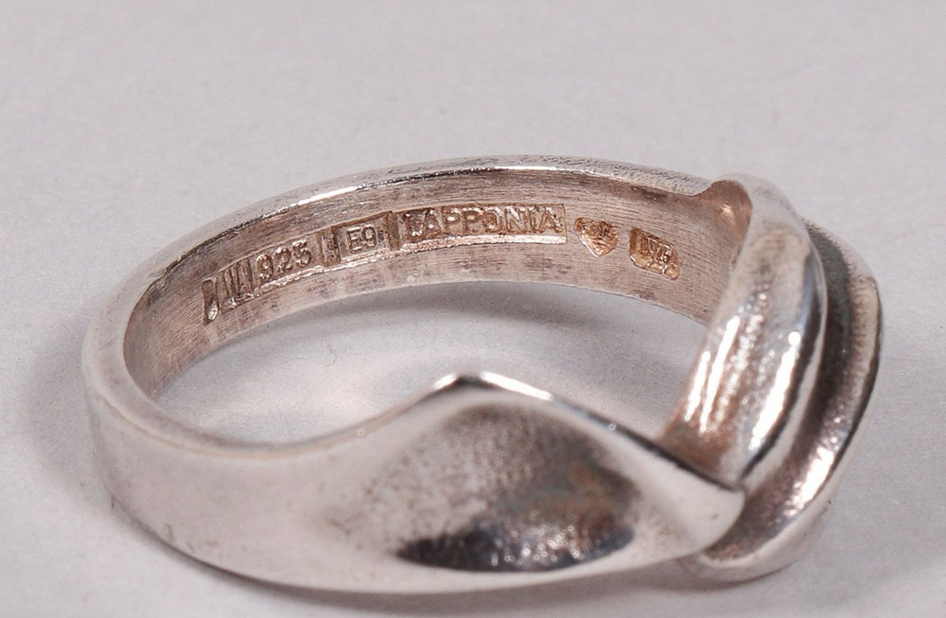 Weckström Ring, 925er Silber, Lapponia, Finnland, spätes 20.Jh.  - Bild 4 aus 4