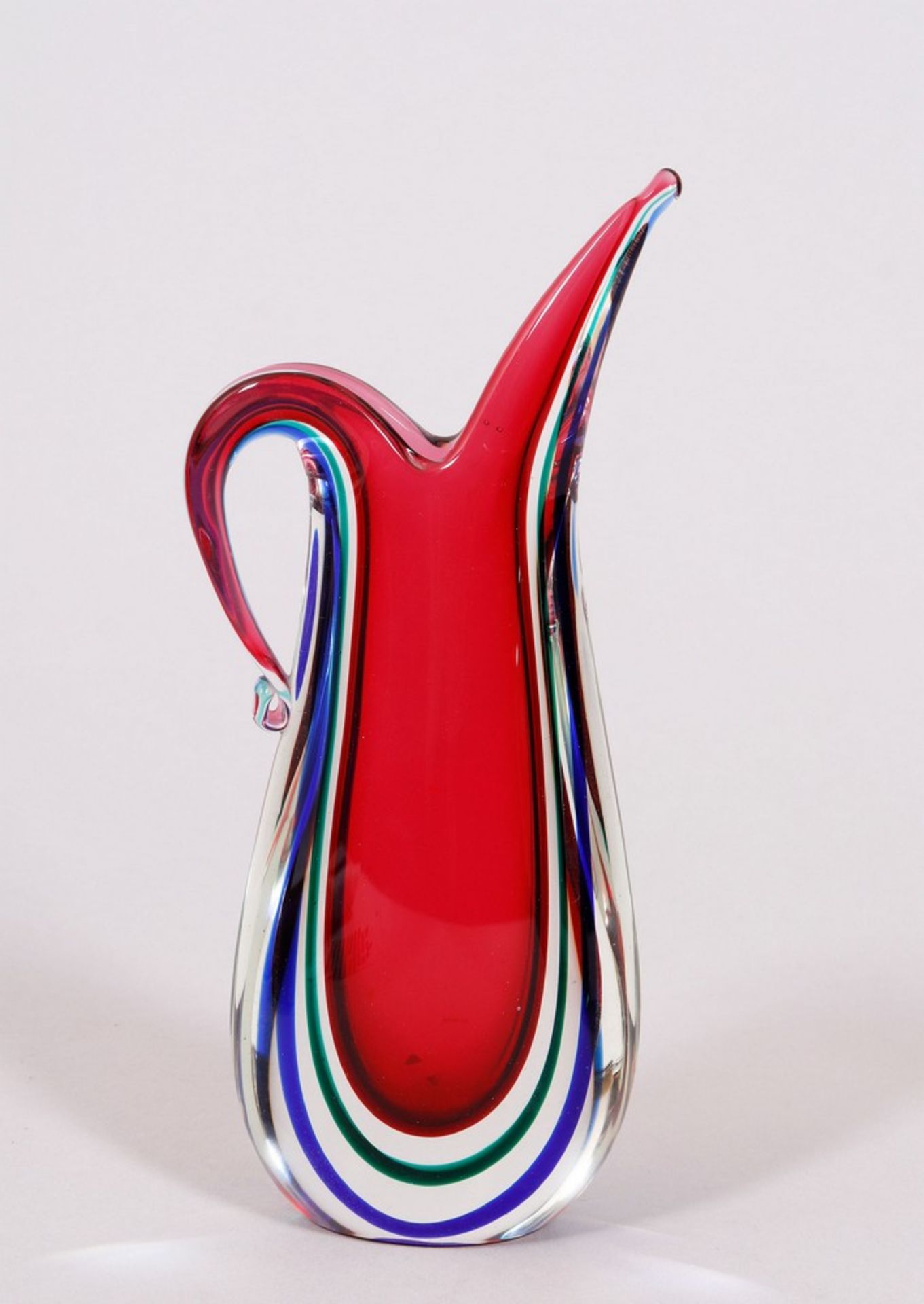 Bowl and vase, Murano, Italy, c. 1960, in the style of Flavio Poli - Image 3 of 6