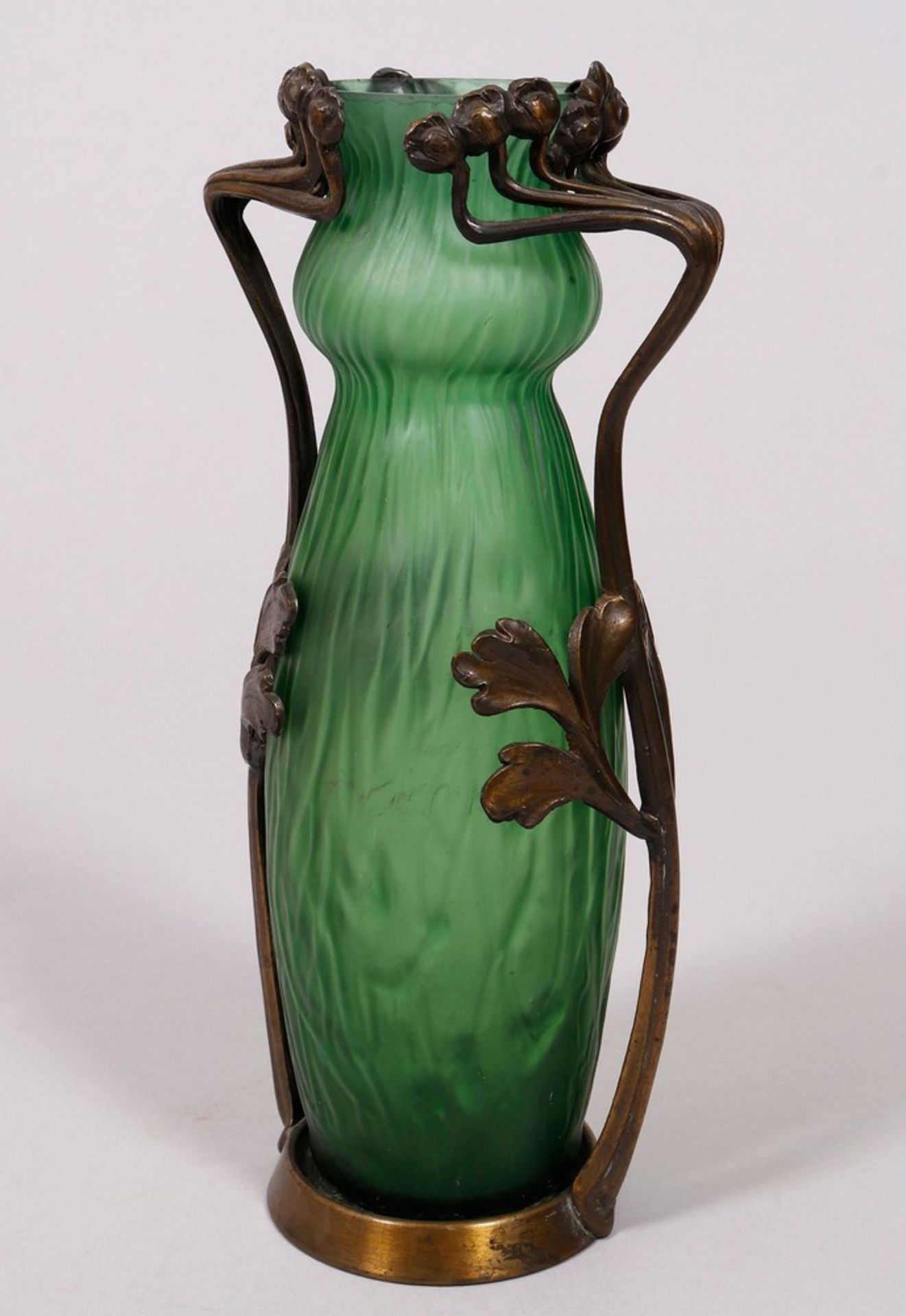 Jugendstil-Vase, wohl Böhmen, um 1900 