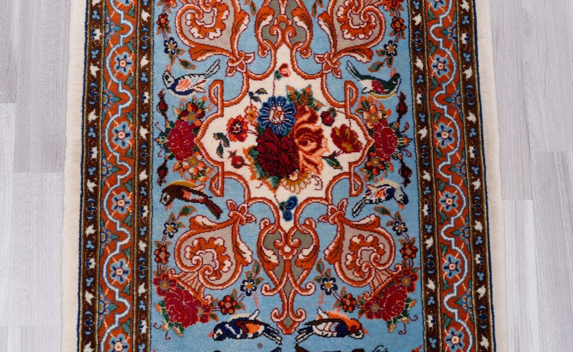 Teppich, Isfahan, Persien, sehr fein  - Bild 2 aus 2