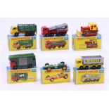 Matchbox: A collection of six boxed Matchbox Series 75 vehicles to comprise: Stake Truck 4, Pipe