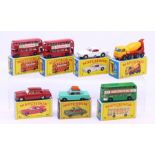 Matchbox: A collection of seven boxed Matchbox Series vehicles to comprise: London Bus 5, two