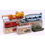 Dinky: A collection of four boxed Dinky Toys vehicles to comprise: Pullmore Car Transporter 582;