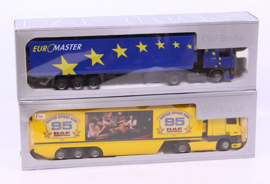 Tekno: A boxed Tekno diecast, DAF Trucks Euromaster lorry, 1:50 Scale, Made in Holland. Together