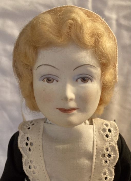 Doll: A collection of assorted dolls to comprise: Parian 10”  china head doll mould no. 610, Replica - Image 7 of 8