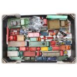 Diecast: A collection of assorted loose playworn, diecast vehicles to include Dinky, Matchbox and