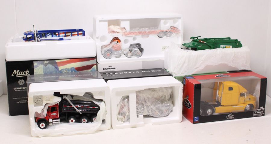 First Gear: A collection of six boxed First Gear models, 1:34 Scale, to comprise: Heavy-Duty Dump