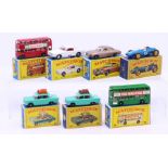 Matchbox: A collection of seven boxed Matchbox Series vehicles to comprise: London Bus 5, Ford