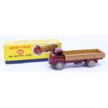 Dinky: A boxed Dinky Toys, Big Bedford Lorry, 408, maroon cab, tan flatbed. Original illustrated