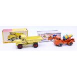 Dinky: A boxed Dinky Supertoys, Lorry Mounted Cement Mixer, 960, orange cab and chassis, blue /