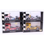 Minichamps: A collection of four boxed Minichamps Race Trucks to comprise: Mercedes-Benz Race