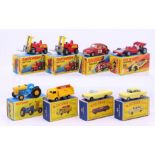 Matchbox: A collection of eight boxed Matchbox Series vehicles to comprise: Fork Lift Truck 15,