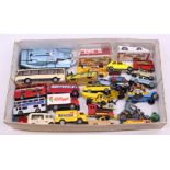 Diecast: A collection of assorted playworn diecast to include: Matchbox, Majorette, and other