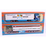 Tekno: A boxed Tekno diecast, International Transport Girvan, Scotland lorry, 1:50 Scale, Made in