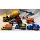 Diecast: A collection of assorted diecast vehicles to include: Dinky, Corgi, and Matchbox, as well