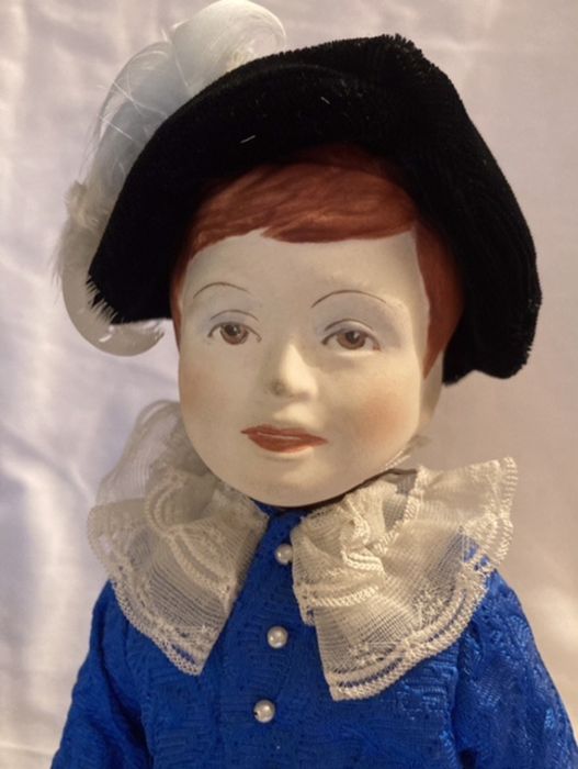 Doll: A collection of assorted dolls to comprise: Parian 10”  china head doll mould no. 610, Replica - Image 8 of 8
