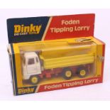 Dinky: A boxed Dinky Toys, Foden Tipping Lorry, 432, white cab, red chassis, yellow tipper. Original
