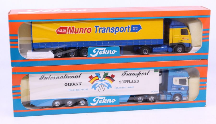 Tekno: A boxed Tekno diecast, Allen Munro Transport LTD. lorry, 1:50 Scale, Made in Holland. Vehicle