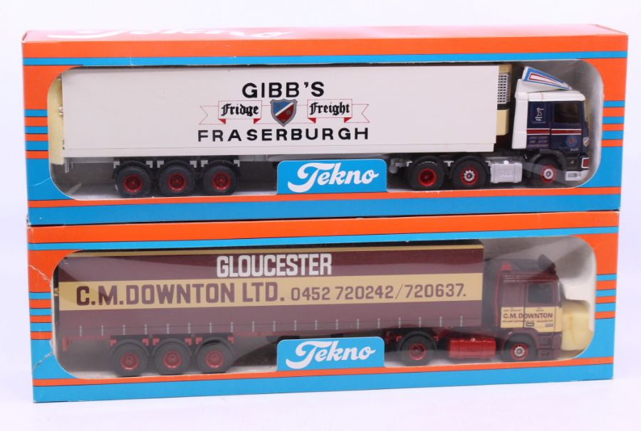 Tekno: A boxed Tekno diecast, C.M. Downton Ltd. Gloucester lorry, 1:50 Scale, Made in Holland.