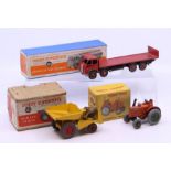 Dinky: A Dinky Supertoys, Foden 14-Ton Tanker, 504, empty box; a boxed Dinky Toys, Field-Marshall