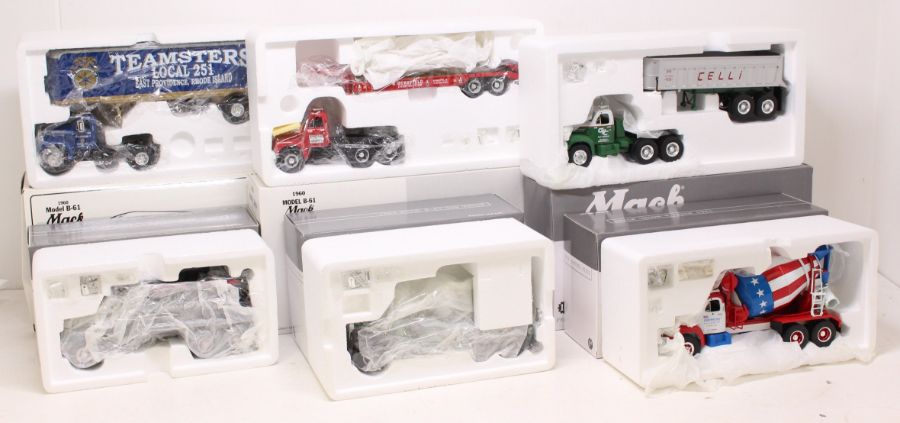 First Gear: A collection of six boxed First Gear models, 1:34 Scale, to comprise: 1960 Mack B-