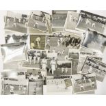 Press photographs of Derek Shackleton, mainly action shots of him playing for Hampshire taken by the