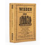 1946 Wisden Cricketers Almanack, both original linen cover, both bowed and stained, and 1949