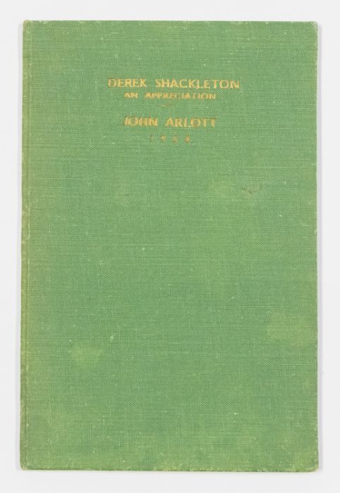 John Arlott, Derek Shackleton, an Appreciation.  Southampton, Hampshire CCC, 1958, 8vo, portrait - Image 2 of 2