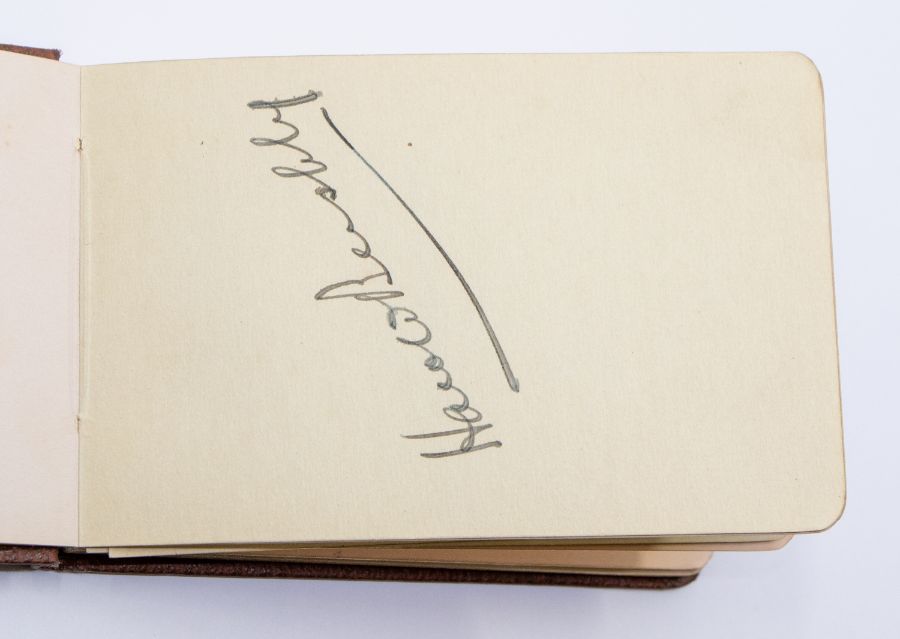 An Autograph Album- Cricket, containing ink signatures on single-sided pages, including W. - Image 2 of 3