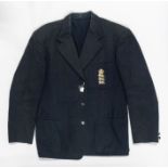 England cricket blazer belonging to Derek Shackleton (Hampshire) with three lions breast pocket