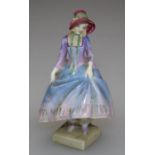 A Royal Doulton miniature figurine ' Pantalettes' M15. H9.5cm