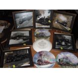 Five Davenport Pottery Co Ltd Limited Edition plates, great steam trains collection with