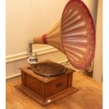 An early 20th century gramophone marked Kayophone on the front  Please note this item is at an