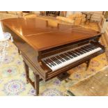 An early 20th century mahogany Grand Piano by C. Bechstein of Berlin, raised on tapered supports