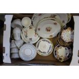 A quantity of mixed ceramics including plates, tureens, Wedgwood plates, cups and saucers, early