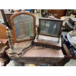A dressing table mirror along with another mirror and base AF