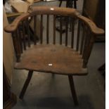 ***PLEASE NOTE GUIDE PRICE CHANGE*** An 18th century elm and oak primitive, possibly welsh stick