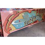 Fairground Interest: A vintage fairground hand painted artwork headliner wooden boards ‘ Pridgeons