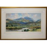 George Trevor (20th century British) ' The Mountains of Mourne' , watercolour, signed lower right,