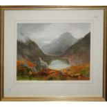 Simon Fox (British 20th century) 'Ullswater from Grizedale', watercolour, signed lower right, 27 x