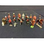 Collection of Britains including early 19th Century Boar War, Arab and others