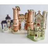 A Staffordshire cottage, along with Sebastapol, a Church and a Tower House  (4) Date: circa 1855-