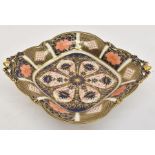 A collection of Royal Crown Derby 1128 Imari pattern wares including bonbon dish, fruit bowl,