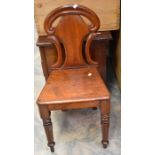 Mid 19th Century mahogany hall / bedroom chair