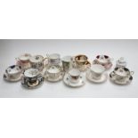 A collection of Royal Albert cups and saucers, together with oddment plates, cups etc, 1 plate Royal