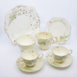 A Paragon china Art Deco tea set