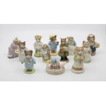 A collection of Royal Albert and Beswick Beatrix Potter figures, including Tabitha Twitchit and Miss